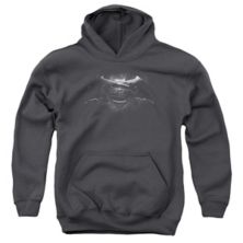 Batman V Superman Bw Logo Youth Pull Over Hoodie Licensed Character