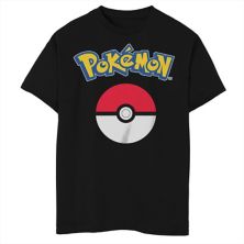 Классическая футболка с рисунком покебола для мальчиков 8–20 лет с изображением покемонов Pokemon