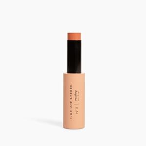 + Lux Unfiltered N°11 Smoothing Lip Tint in Chili (A spicy sheer red), Non Toxic, Cruelty Free, Vegan Lipstick, Lightweight, Hydrating + Semi-Sheer Color, Sunflower Oil + Joboba Oil + Lux Unfiltered