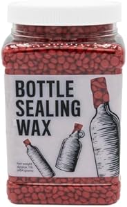 Blended Waxes, Inc. Bottle Sealing Wax, Pastille Wax Seal Beads For Wine, Beer, and Liquor Bottle Sealing, Seals Between 25-30 Bottles, 1 lb, Aluminum BW Blended Waxes, Inc.