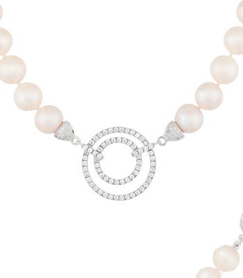 Ожерелье из белого культивированного пресноводного жемчуга диаметром 9-10 мм Splendid Pearls
