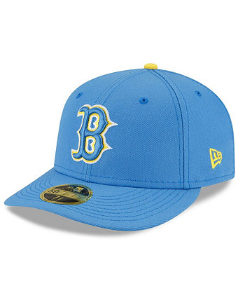 Мужская светло-голубая приталенная шляпа Boston Red Sox City Connect Low Profile 59FIFTY New Era