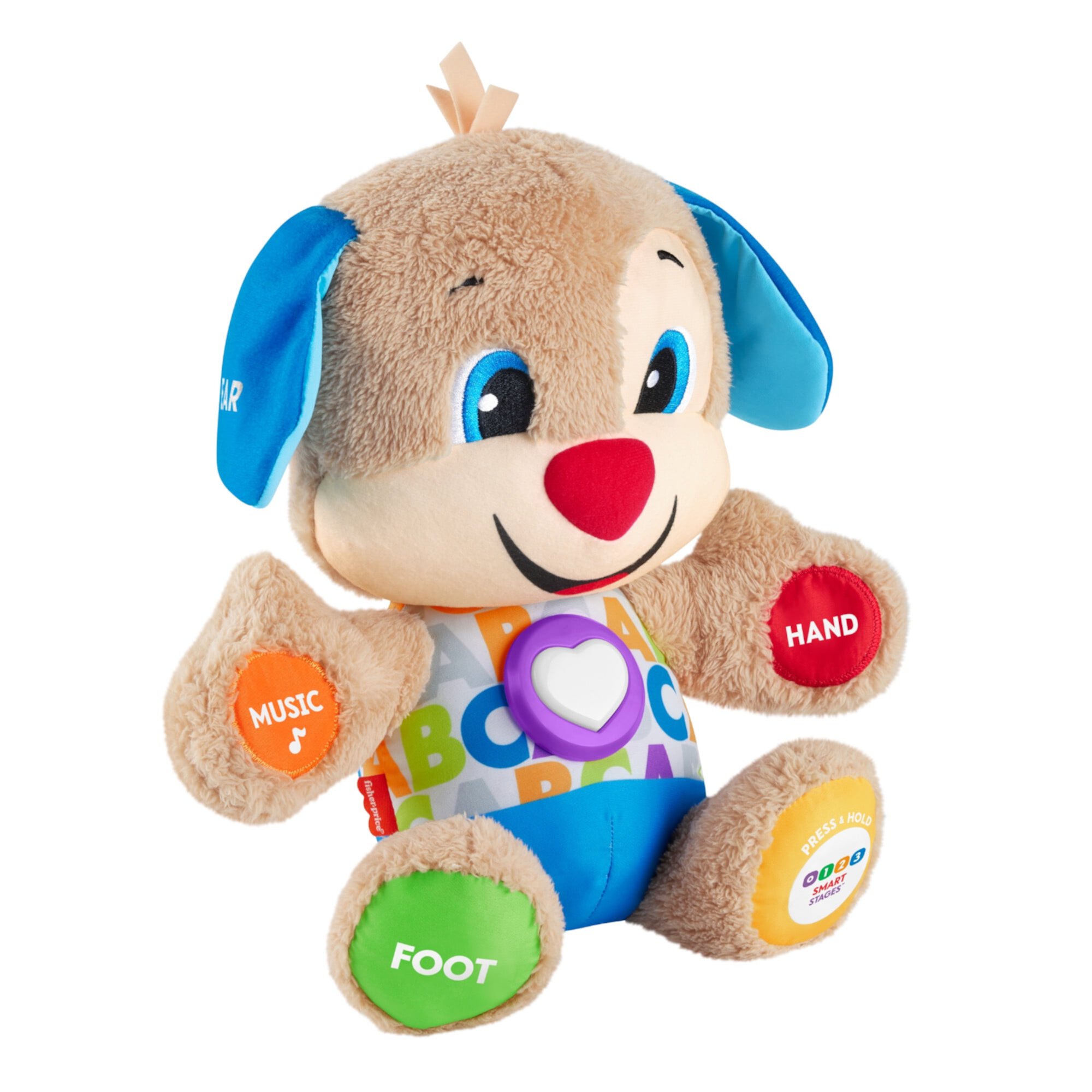 Fisher-Price Laugh & Learn Smart Stages Puppy Plush Learning Toy for Baby, Infants and Toddlers Fisher-Price