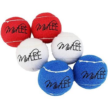 Midlee 4th Of July Dog Tennis Ball Toy Ball- Set Of 6 Midlee