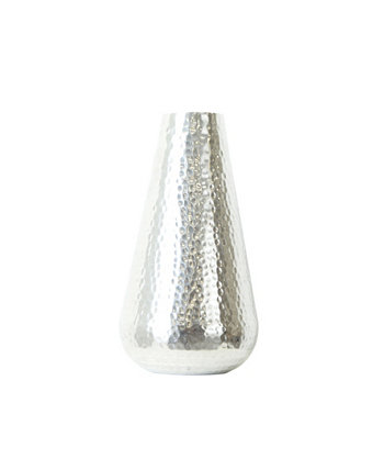 12-дюймовая алюминиевая ваза для цветов в форме слезы NEARLY NATURAL