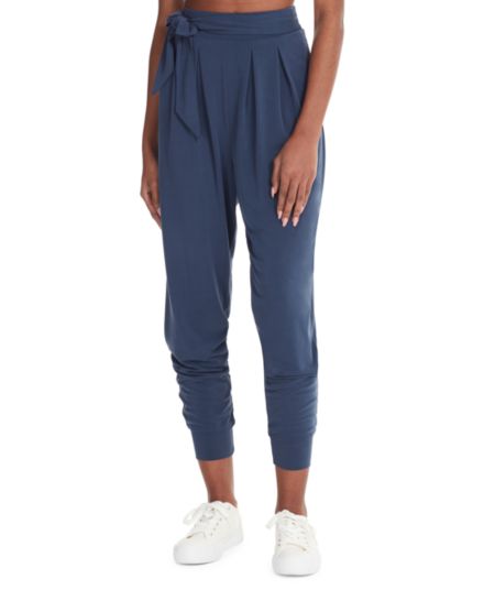 Knotted Waist Pleated Joggers Marc New York