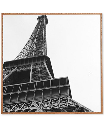 Христианская картина A Howell La Tour Eiffel в бамбуковой рамке Deny Designs