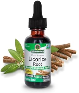 Nature's Answer Licorice Root | Herbal Supplement | Supports Digestive Health | Non-GMO & Kosher | Alcohol-Free (Безалкогольный), Gluten-Free & Vegan 1oz Nature's Answer