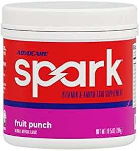 AdvoCare Spark Vitamin & Amino Acid Supplement - Focus & Energy Drink Powder (Порошок) Mix with Vitamin A, B-6, C & E - Also Includes L-Carnitine & L-Tyrosine - Watermelon, 10.5 oz (Унции) AdvoCare