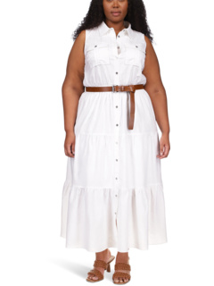 Женское платье большого размера из льна MICHAEL Michael Kors MICHAEL Michael Kors