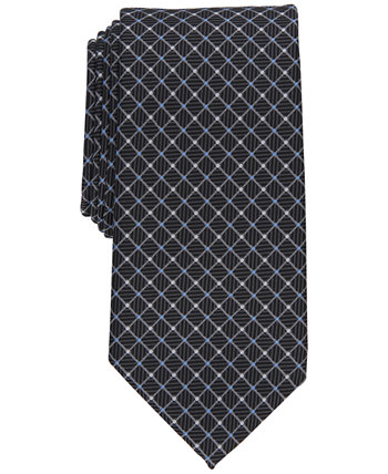 Мужской классический аккуратный галстук Kaur с геометрическим рисунком, созданный для Macy's Club Room
