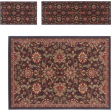 KHL Rugs 3-pc. Traditional Laguna Floral Rug KHL Rugs