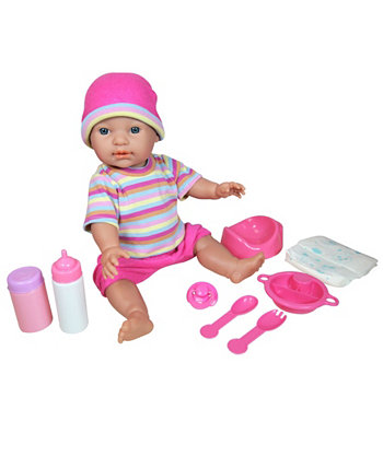 Lissi Pippi Drink and Wet Baby Doll, 8 Pieces Lissi Dolls