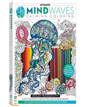 Набор раскрасок Ocean Tranquility Mindwaves Art Maker