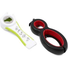 Bottle Opener and Jar Opener Kit for Home and Kitchen (2 Piece Set) Juvale