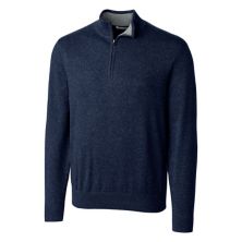 Cutter & Buck Lakemont Tri-Blend Mens Big and Tall Quarter Zip Pullover Sweater Cutter & Buck