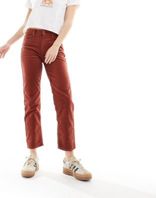 Ржавые вельветовые брюки прямого кроя Lee Carol Lee Jeans