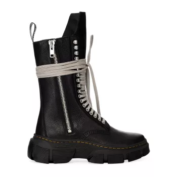 Rick Owens x Dr. Martens Calf-Length Boots RICK OWENS