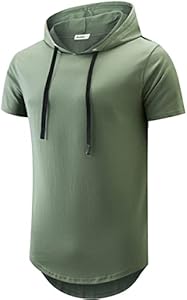 Мужское Худи KLIEGOU Longline T-Shirt 100% Хлопок KLIEGOU