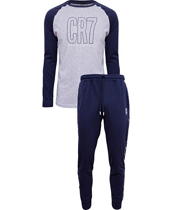 Мужская одежда для отдыха, футболка и брюки, комплект из 2 предметов CR7