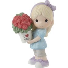 Precious Moments My Love For You Continues To Grow Blonde Girl Figurine Table Decor Precious Moments