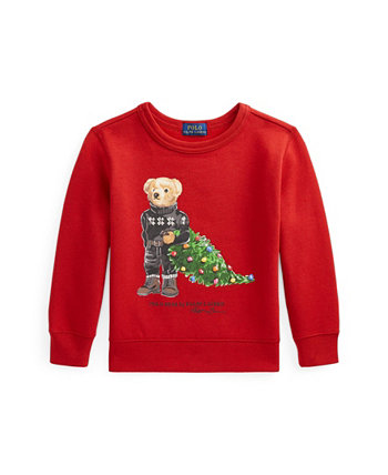 Праздничный флисовый свитшот с медведем для малышей Ralph Lauren