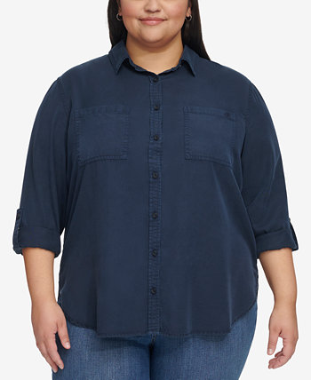 Модная повседневная рубашка больших размеров Calvin Klein