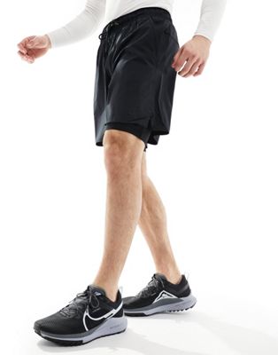 Черные тканые шорты 7 дюймов 2 в 1 Nike Training Dri-FIT Unlimited Nike
