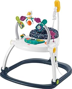 Развивающий коврик для малышей Fisher-Price Puppy Perfection SpaceSaver Jumperoo с музыкой и светом Fisher-Price