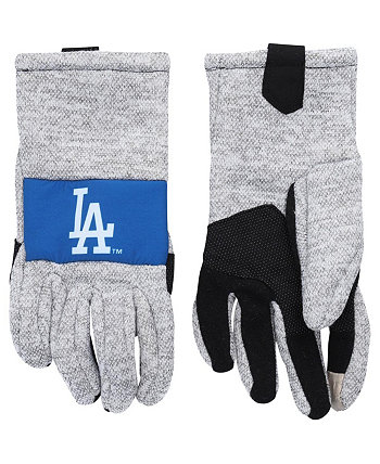 Мужские серые вязаные перчатки Los Angeles Dodgers Team FOCO