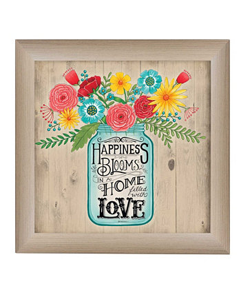 Картина для стен Home Filled with Love, 35 см х 35 см, текстурное покрытие, бежевый рамка Trendy Décor 4U