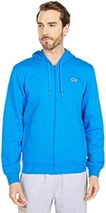 Lacoste Men's Full Zip Fleece, UTRAMARINE/UTRAMARINE, M Lacoste