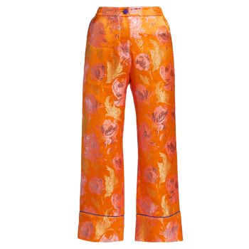 Жаккардовые брюки с цветочным принтом Etro