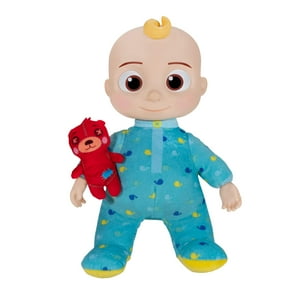 CoComelon Musical JJ Plush Doll - Press Tummy to Sing Bedtime Song Clips - Includes Feature and Small Pillow Plush Teddy Bears ES4 CoComelon