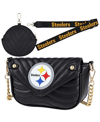 Женская кожаная сумка с ремешком Pittsburgh Steelers Cuce