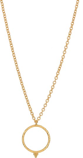 Ожерелье с геометрическим кулоном из 22-каратного золота Gurhan