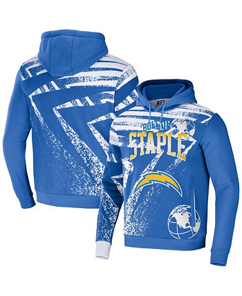 Мужской пуловер с капюшоном и надписью NFL X Staple Blue Los Angeles Chargers Team с принтом по всей поверхности NFL