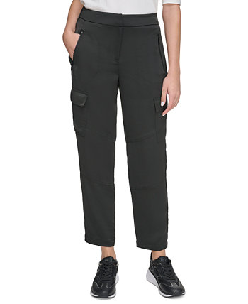 Женские брюки-карго с карманами на молнии DKNY