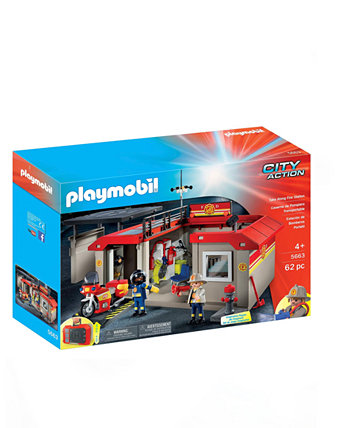 Fire Station Rescue Team Playset Playmobil