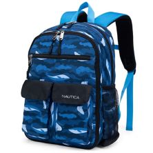 Nautica Kids Backpack for Kindergarten, Elementary School, 16 Inches Tall - Polar Camo Nautica