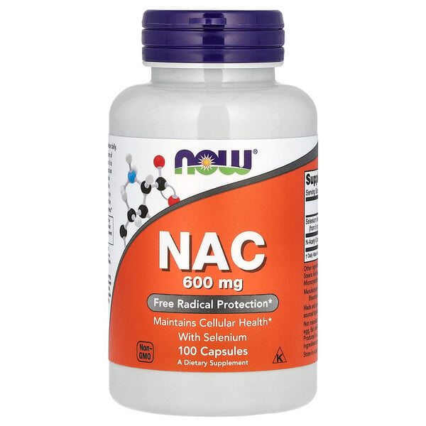 NAC с Селеном - 600 мг - 100 капсул - NOW Foods NOW Foods