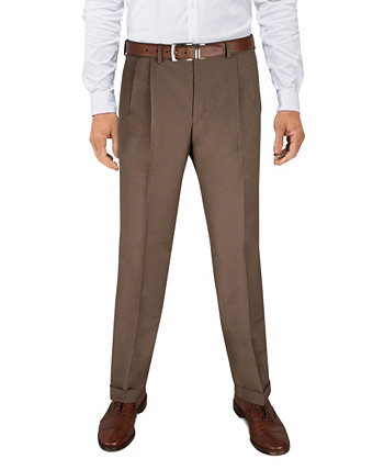 Мужские классические брюки из смесовой шерсти с эластичными двойными складками UltraFlex Ralph Lauren