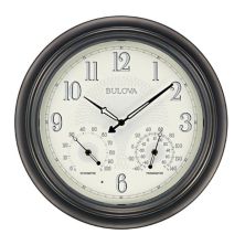 Bulova Clocks C4813 Weather Master Открытый термометр и гигрометр Настенные часы Bulova Clocks