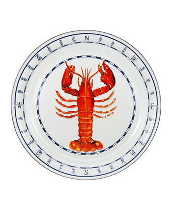 Большой поднос с эмалированной посудой для омаров Golden Rabbit