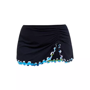 Plus Printed Frill Swim Skirt Gottex