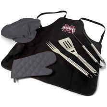 Picnic Time Mississippi State Bulldogs BBQ Фартук Tote Pro Grill Set Picnic Time