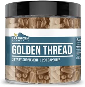 Earthborn Elements Golden Thread 200 Capsules, Pure & Undiluted, No Additives Earthborn Elements