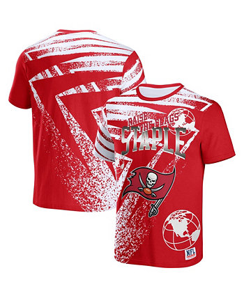 Мужская футболка с коротким рукавом с принтом NFL X Staple Red Tampa Bay Buccaneers Team Slogan NFL