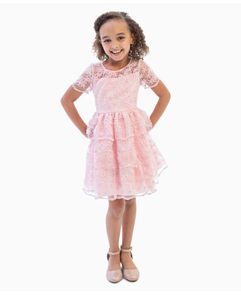 Сутажное социальное платье для маленьких девочек с вышивкой Rare Editions