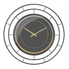 Коллекция Stonebriar Круглые черные настенные часы STONEBRIAR